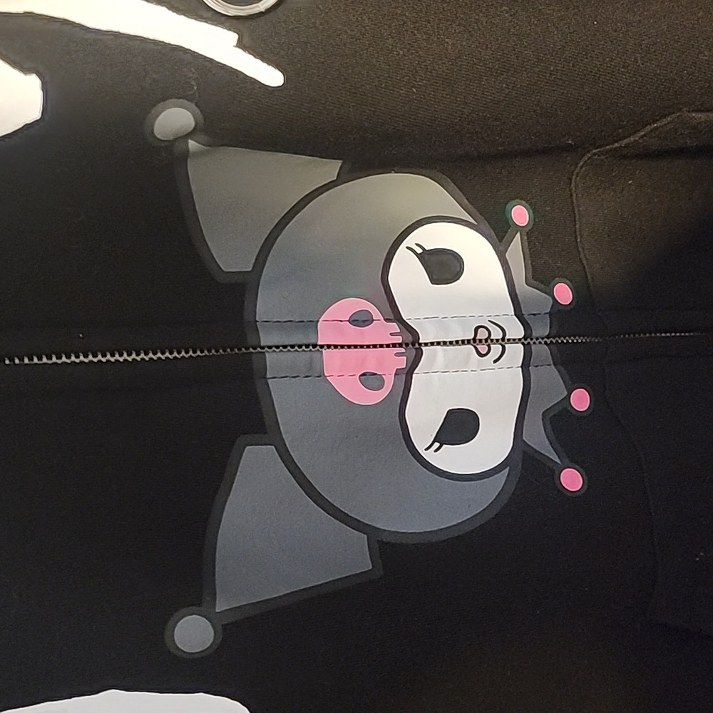 Kuromi Flames Metal Girls Hoodie - Picture 3 of 6